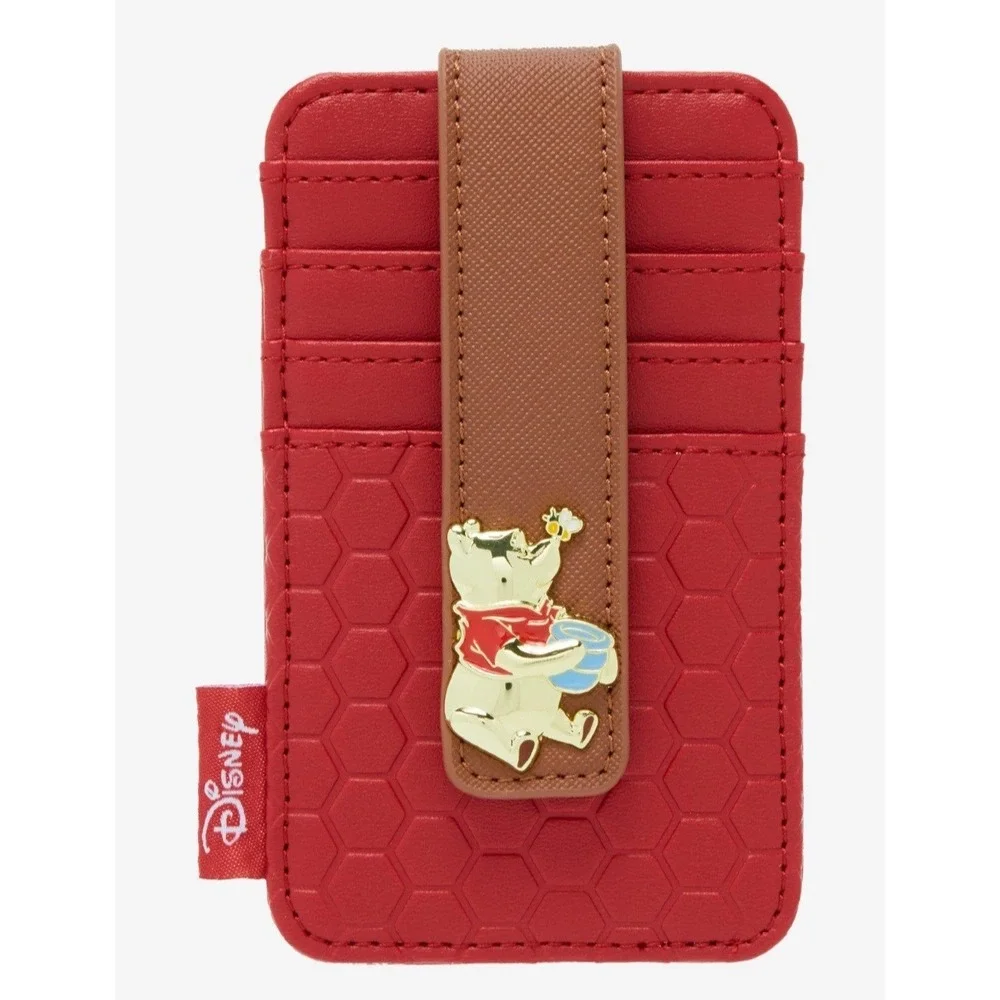 NEW EXCLUSIVE Loungefly Disney Winnie the Pooh Honeycomb Red‎ Cardholder